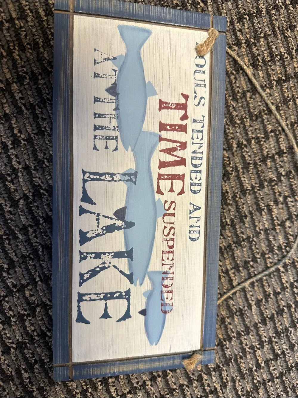 Nautical Blue white and red home decor for lake house